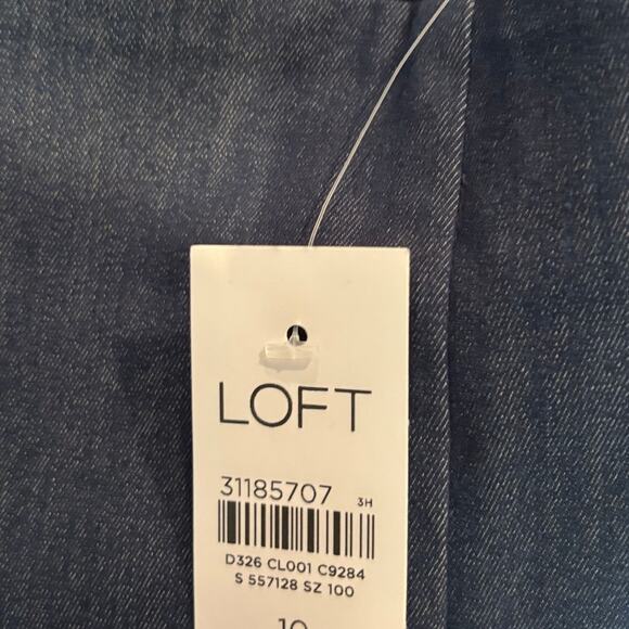 NWT Women's The Limited Blue Sailor Shorts, Gold buttons, Size 10 - Picture 4 of 4